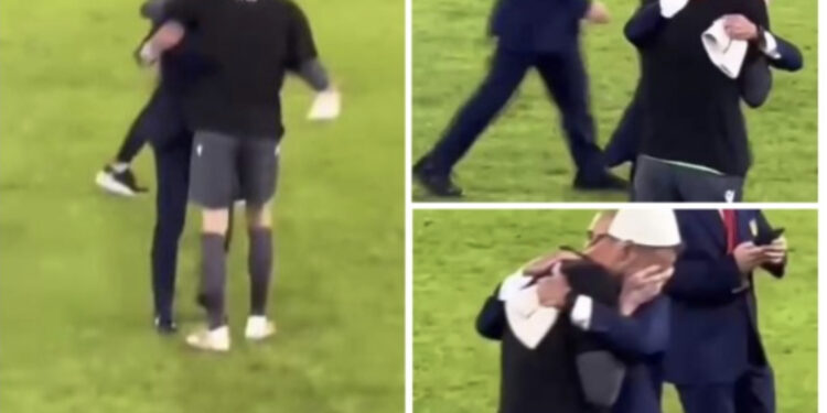 Videoja që po bën xhiron në rrjet/ Berisha qan si “fëmijë” në krahët e Silvinjos