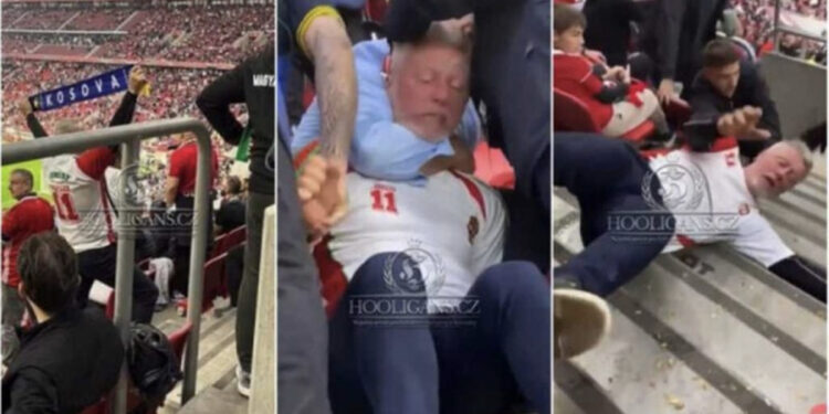 Video/ Valëviti para serbëve shallin e Kosovës, dhunohet barbarisht tifozi hungarez