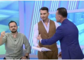 VIDEO “Ku e keni gjetur këtë mor?”/Arrestimi i Malltezit fut në sherr të ftuarit, moderatorët mbyllin emisionin