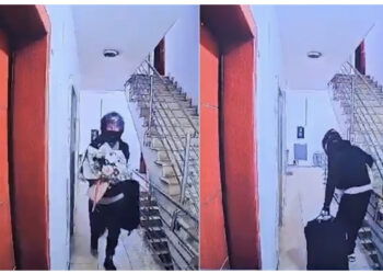 VIDEO-Vrap nëpër shkallë! Hajduti me buqetë me lule që grabiti kasafortën në Tiranë!