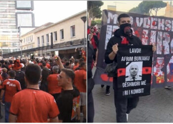 VIDEO/ Të gjithë të bashkuar për kombëtaren! Atmosfera në Tiranë para ndeshjes