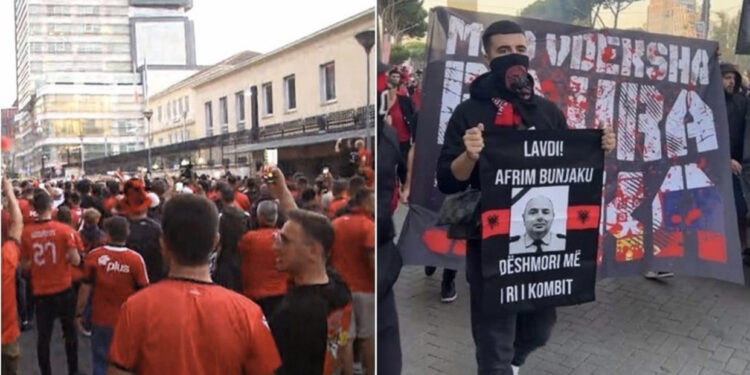 VIDEO/ Të gjithë të bashkuar për kombëtaren! Atmosfera në Tiranë para ndeshjes