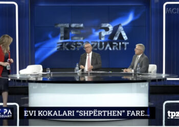 VIDEO-“Ik ore q*hu!”/ Evi Kokalari i ngre gishtin e mesit Ylli Rakipit dhe largohet nga studio