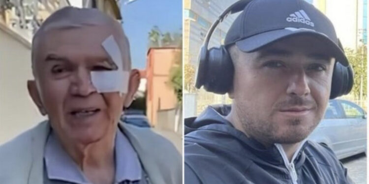 VIDEO/ “Psikopat, s’ke turp rreh babën”, gazetari që dhunoi të atin u konfrontua me të një ditë para arrestimit