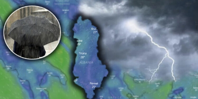 Stuhi dhe breshër, ja në cilat zona do të ketë reshje shiu