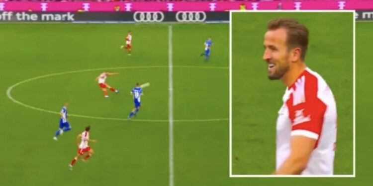 VIDEO/ Kane do të mbahet mend gjatë, anglezi shënoi gol nga mesi i fushës për Bayern Munich