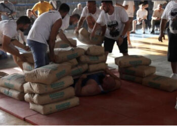 FOTO/ Shqiptari thyen rekordin Guinness, mban 1500 kg çimento mbi trup