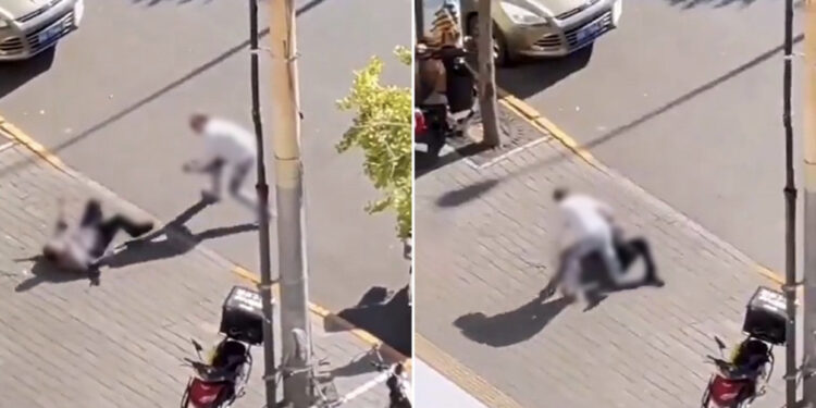 PAMJE TË RËNDA/ Momenti kur një diplomat izraelit u godit me thikë në mes të rrugës në Pekin