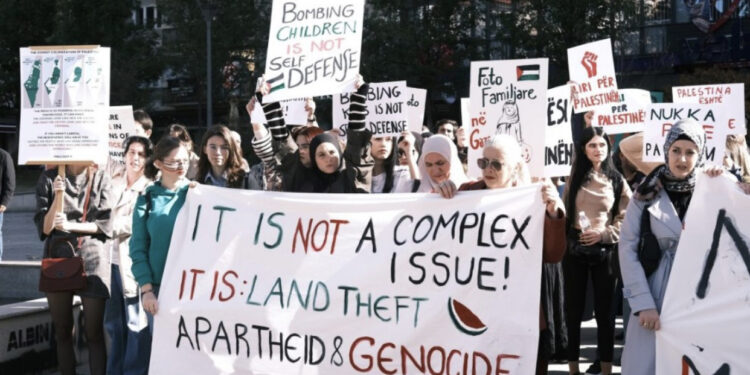 Prishtina në “këmbë” në mbështetje të Palestinës: Nuk ka paqe pa çlirim