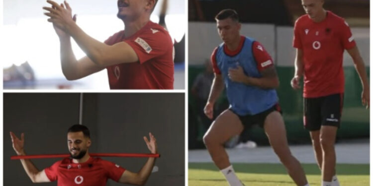 VIDEO/ “Në qiellin e shtatë”, çunat e kombëtares ja nisin këngës e valles në stërvitje