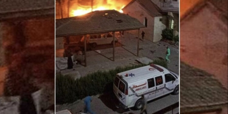 Izraeli publikon videon e shpërthimit të raketës në spitalin e Gazës