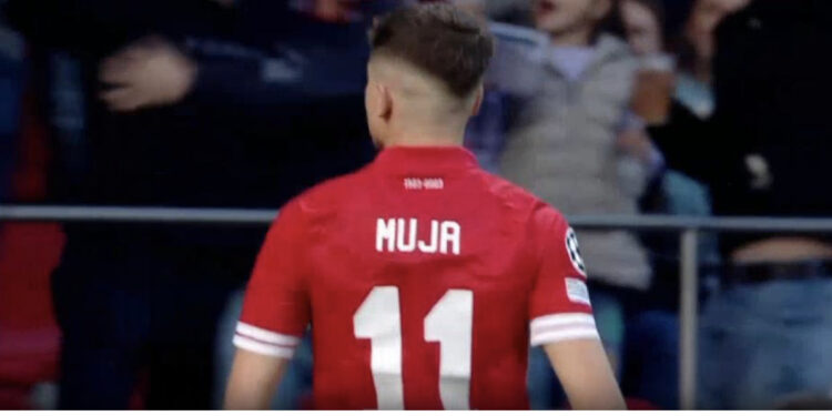 VIDEO/ Muja magjik, sulmuesi i kombëtares shqiptare shënon gol fantastik në Champions League