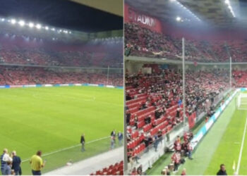 Mbushet stadiumi “ Air Albania”, ja atmosfera para fillimit te ndeshjes