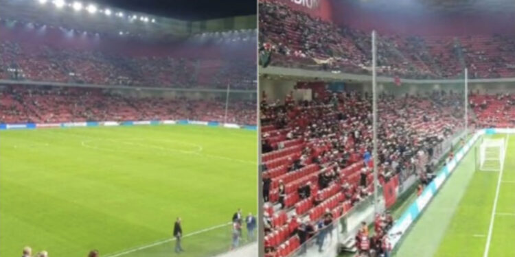 Mbushet stadiumi “ Air Albania”, ja atmosfera para fillimit te ndeshjes