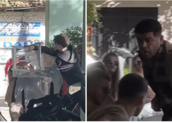 Del VIDEO, Noizyn e godasin me karrige në kokë