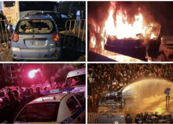 “EURO 2024”, makina të djegura dhe përleshje mes tifozerive, tension jashtë stadiumit