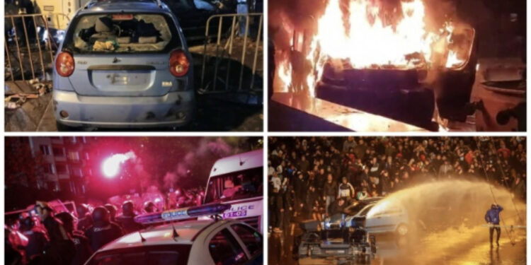 “EURO 2024”, makina të djegura dhe përleshje mes tifozerive, tension jashtë stadiumit