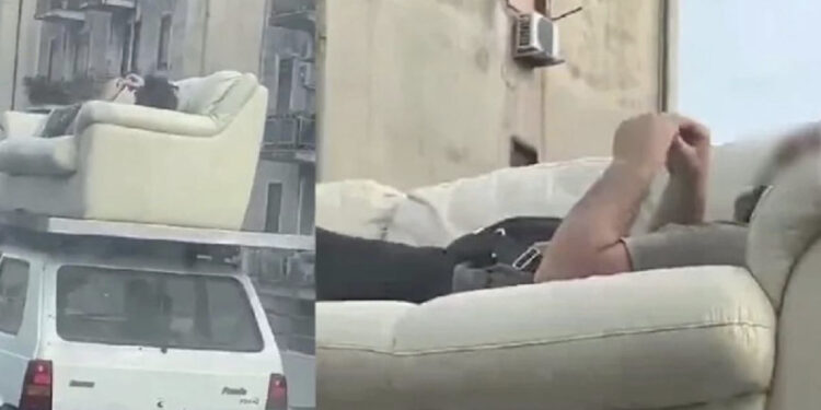 VIDEO/ I riu qëndronte shtrirë në divanin mbi makinë, e pëson shoferi në Itali