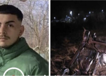 FOTO/ Vjen njoftimi, makina u përmbys në errësirë, si vdiq 19-vjeçari në rrugë