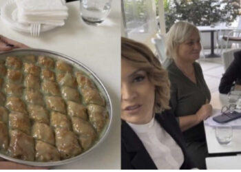 VIDEO/ Socialistët provokojnë opozitën me tepsinë e bakllavasë 