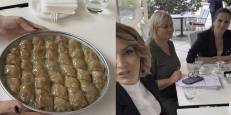 VIDEO/ Socialistët provokojnë opozitën me tepsinë e bakllavasë