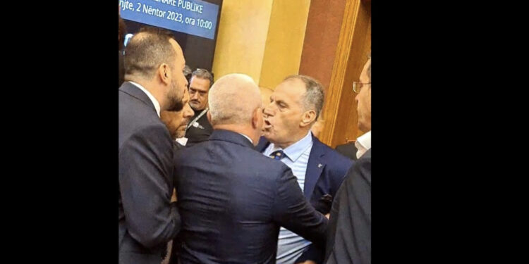 VIDEO/ “O Xhemal mos qëllo, na vrave”, si Qefalia u përplas fizikisht me dy deputetë të opozitës, del videoja
