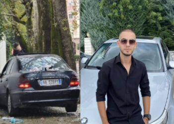 FOTO/ Kishte një “thes” me gjoba! Ky është i riu që u fut në trotuar në Tiranë