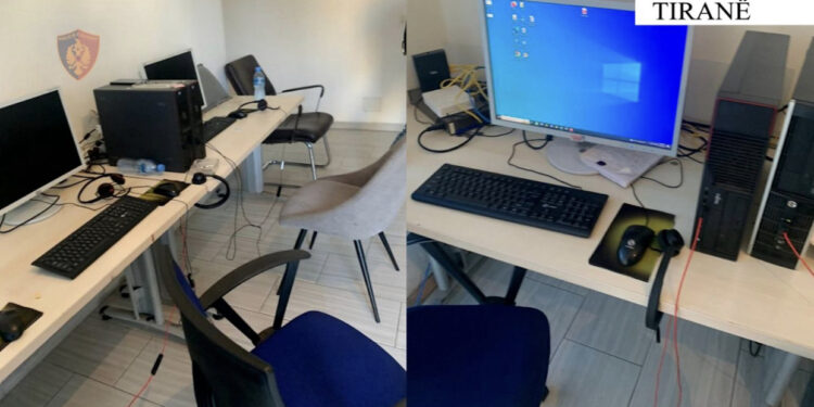 Goditet “Call Centeri” në Tiranë, 3 persona në pranga, si i mashtronin të huajt për të investuar në bursa fiktive