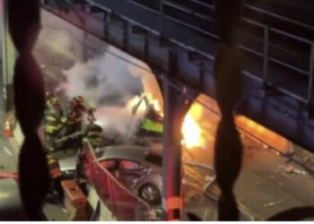 VIDEO/ Po e ndiqte policia, Lamborghini përfshihet nga flakët, ndërron jetë e reja që shoqëronte 22-vjeçarin