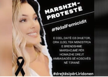“Drejtësi për Liridonën!” Nesër marshim në Tiranë për vrasjen tronditëse në Kosovë