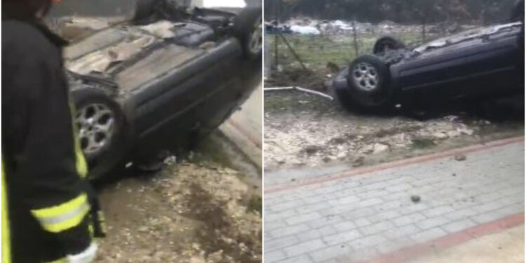 Përmbyset makina, çfarë ndodhi me drejtuesin dhe pasagjerin