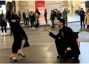 Momenti i sikletshëm që po bën xhiron e rrjetit, i dashuri e çoi në Romë për t’i propozuar dhe ajo tha “jo”