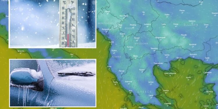 Termometri zbret nën zero në Tiranë, i ftohti polar do të pushtojë vendin prej fillimit të javës: Zonat që preken