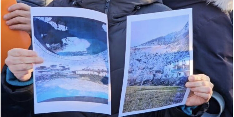 Banorët e Postribës në protestë, bllokojnë rrugën, shkak ndotja e ujit të pijshëm nga gurorja