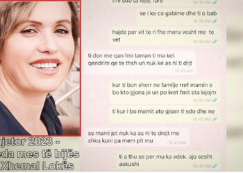 “Kur rref mamin, ne fëmijët nuk ta lejojmë”, dalin mesazhet mes vajzës dhe Xhemal Lokës