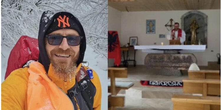 Historia e priftit që udhëton tetë orë në këmbë mes borës për të mbajtur meshën në Currajn e Epërm