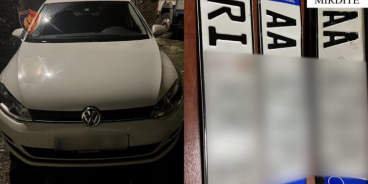 Arrestohet 25-vjeçari në Mirditë, iu gjetën targa makinash të vjedhura që do përdoreshin për ngjarje kriminale