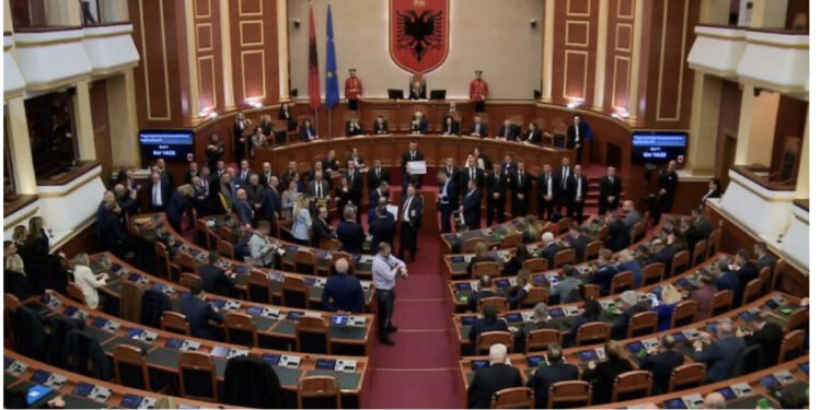 Opozita bllokon foltoren, Nikolla anulon fjalën e presidentit në Kuvend