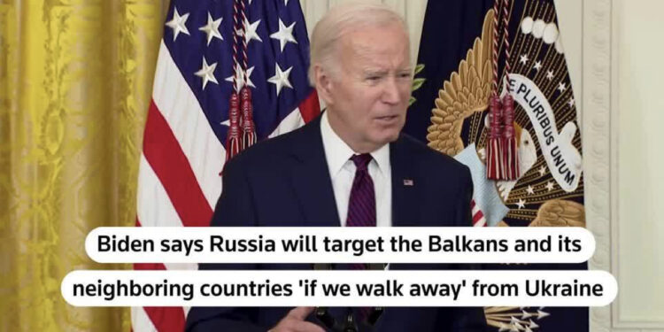 Biden: Nëse Rusia arrin të shkatërrojë Ukrainën, çfarë mendoni se do të ndodhë në vendet e Ballkanit?