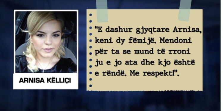 KLGJ pezullon gjyqtaren Arnisa Këlliçi! Denoncoi se u kërcënua me jetën e fëmijëve, letrën e shkroi vetë