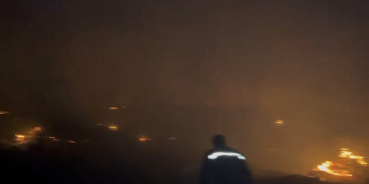 E FUNDIT/ Zjarr në pyllin e Sodës në Vlorë, era po favorizon përhapjen, nisen zjarrfikëset