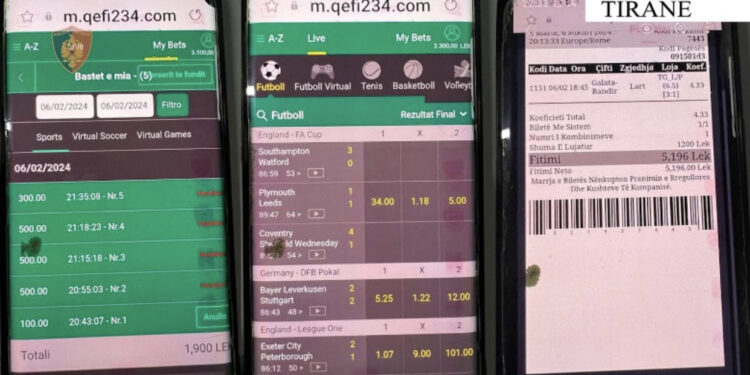 Vinin baste online në disa subjekte, arrestohen 3 persona në Tiranë