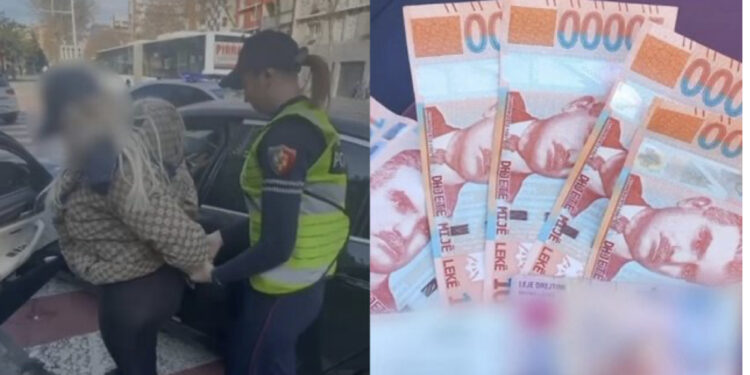 VIDEO/ Rasti i parë në historinë e Policisë Rrugore, kapet shoferja që tenton të korruptojë policin 