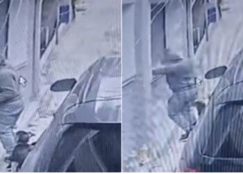 FOTO/ Momenti kur hajduti i hyn në shtëpi dhe i vjedh armën gardistit