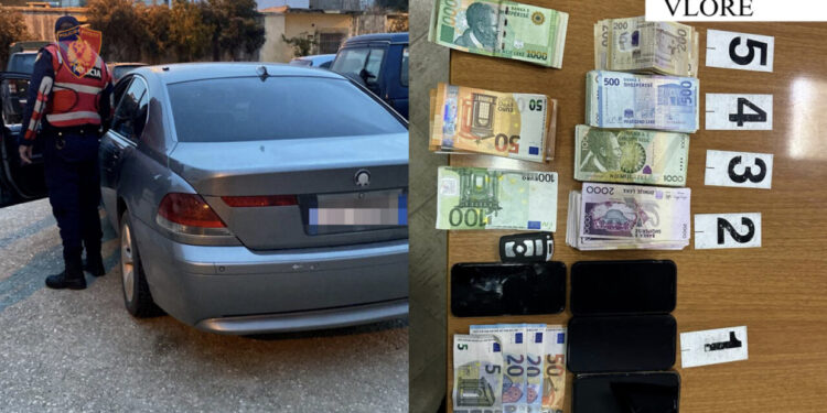 EMRAT/ Sekuestrohen euro dhe lekë të falsifikuara, arrestohen dy persona në Vlorë