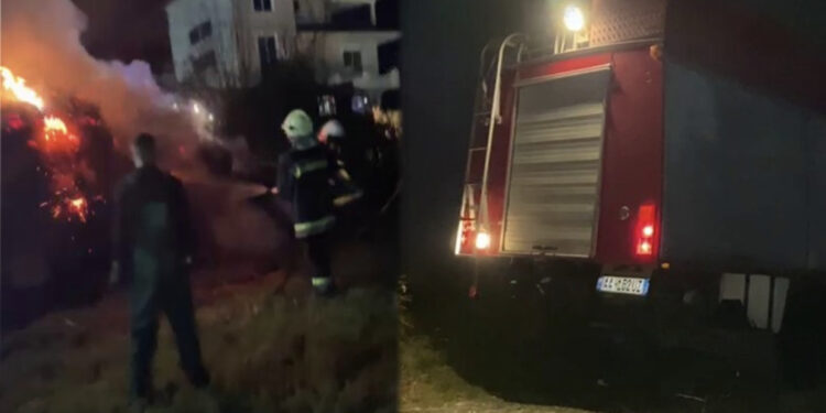 Flakët ‘mbërthejnë’ Elbasanin, zjarrfikësit nisin aksionin
