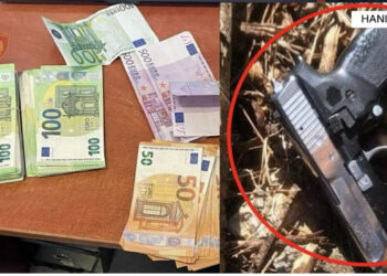 EMRI/ Si në filma, i moshuari ndalohet në Hanin e Hotit dhe hedh armën nga makina, i sekuestrohen mbi 17 mijë euro