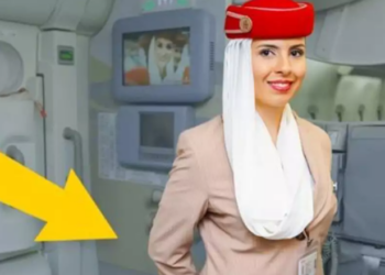 Nuk ju ka shkuar mendja ndonjëherë! Kjo ëshë arsyeja pse stjuardesat e mbajnë një dorë pas shpine kur hipni në avion