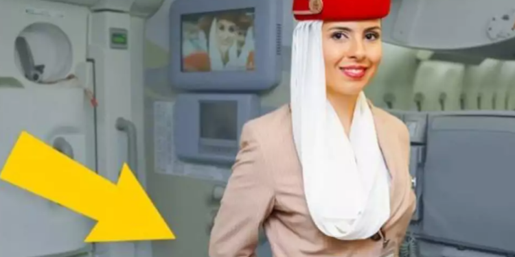 Nuk ju ka shkuar mendja ndonjëherë! Kjo ëshë arsyeja pse stjuardesat e mbajnë një dorë pas shpine kur hipni në avion