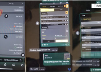 Vendosnin baste sportive me celularë, arrestohen dy persona në Tiranë